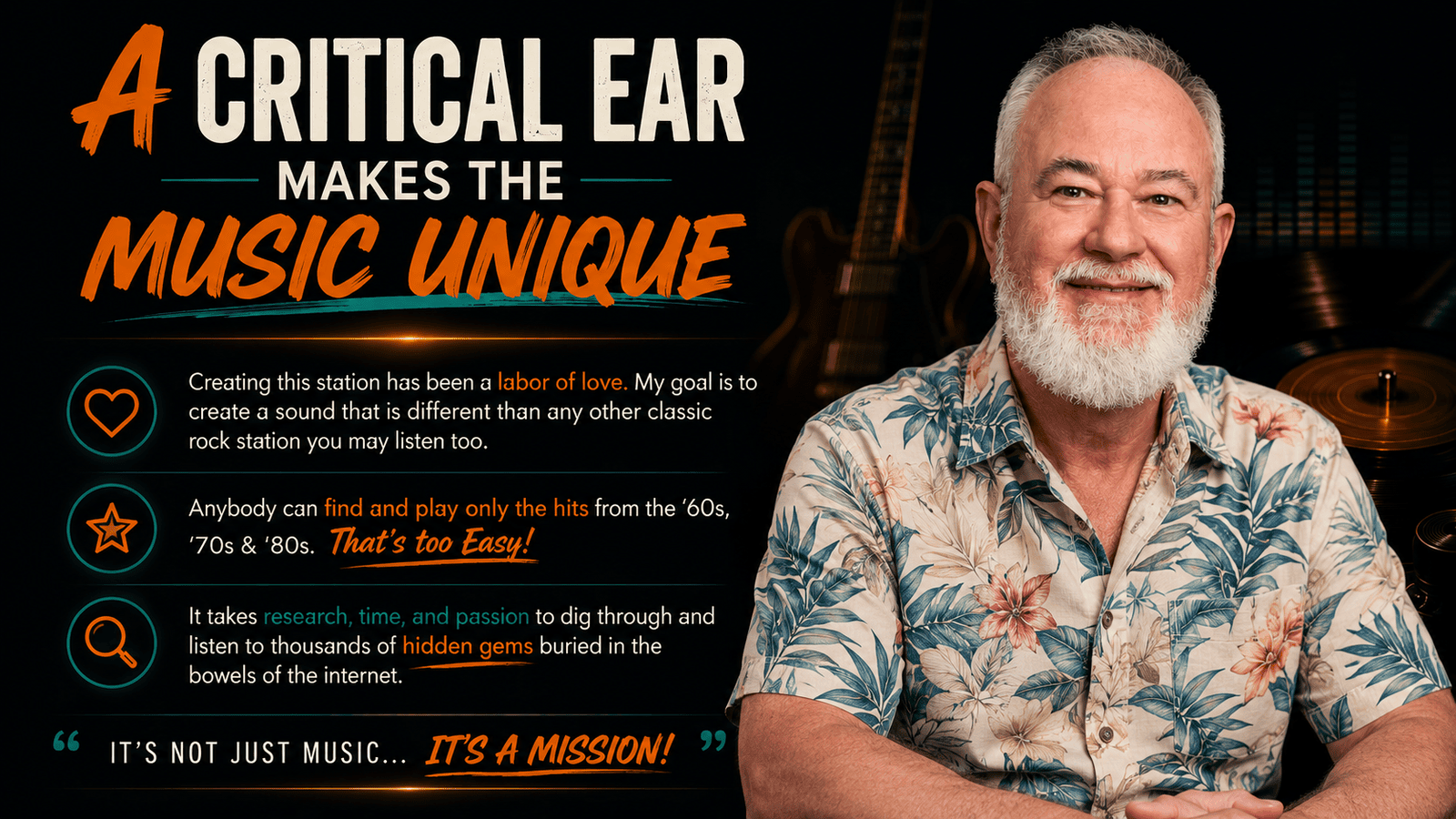 Curated With Passion (and a Critical Ear)  Every song you hear on CLIRadio is hand-selected. If it doesn’t fit the era, the sound, or the soul of the station—it doesn’t make the playlist.  Anyone can program the hits. Finding the hidden gems, the overlooked tracks, and the deep cuts buried in albums and archives takes time, research, and genuine passion. That’s what makes CLIRadio different.